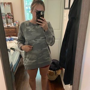 Grey camo sweatshirt